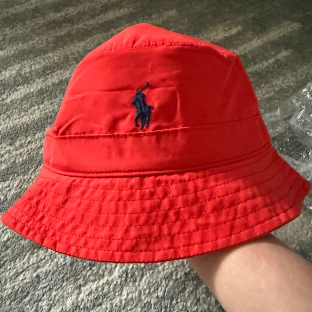Cotton Chino Bucket Hat polo Ralph Lauren size L-XL new